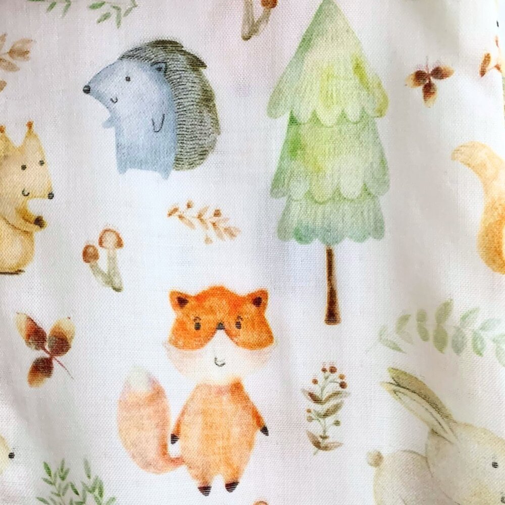 NWT Cute Short Sleeve Baby Onesies One-Piece Romper Unisex Woodland Animal 9-12M - Picture 4 of 4